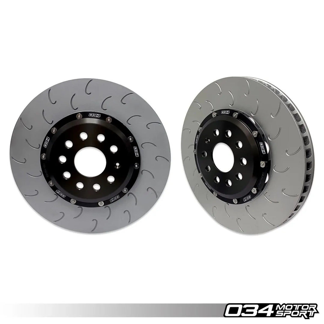 2-Piece Floating Front Brake Rotor Upgrade Kit, Volkswagen & Audi MQB and MQB EVO with 2.0T TFSI (Performance Pack)