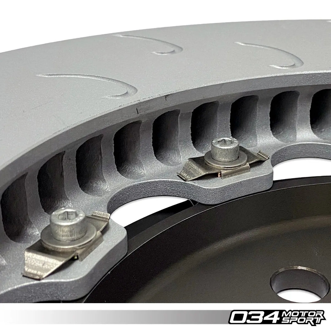 2-Piece Floating Front Brake Rotor Upgrade Kit, Volkswagen & Audi MQB and MQB EVO with 2.0T TFSI (Performance Pack)