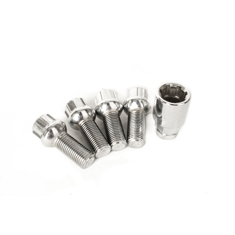 Wheel Lock Kit 14mm - Ball Seat (Silver)