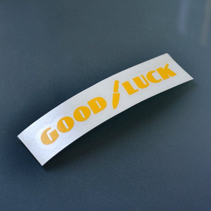 "GOOD / LUCK" Decal