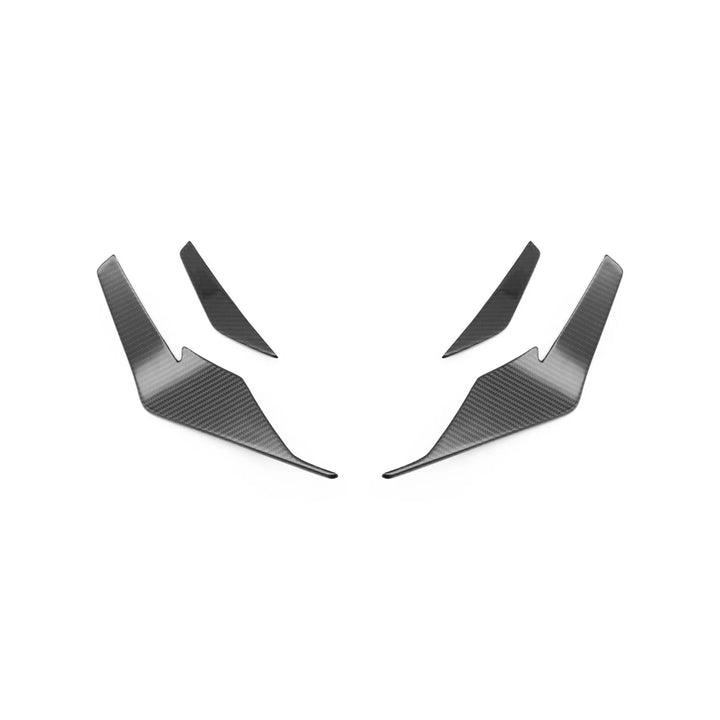 Audi R8 4S Facelift LCI Pre-Preg Carbon Fibre Front Bumper Canards by TRE (2021-2024)