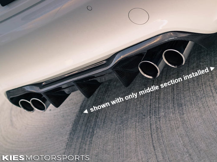 Kies 2015-2022 BMW M2 / M2C (F87) MTC Style Carbon Fiber Rear Diffuser