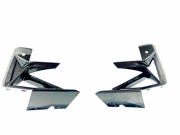 Kies Carbon F97/F98 X3M/X4M 2022+ Dry Carbon Fiber S-Style Outer Front Bumper Vent Replacement (LCI)