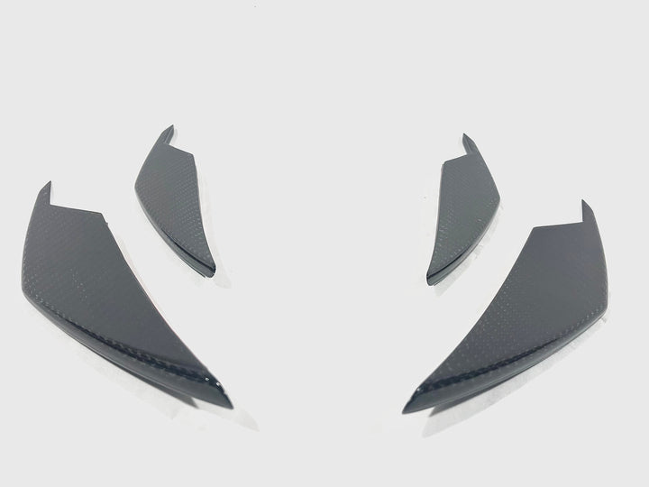 2020-2025 BMW M3 (G80) / M4 (G82 / G83) Dry Carbon Fiber 4pc AC Style Canard Set