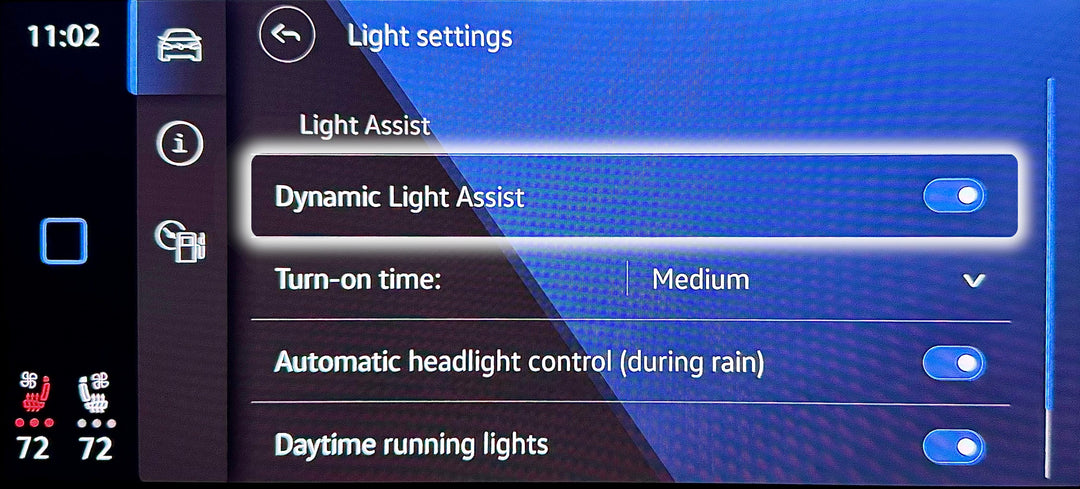 VW IQ.Light Dynamic Light Assist – MK8 Golf