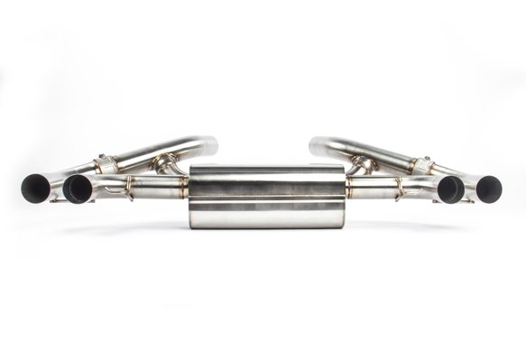Dinan Free Flow Axle-Back Exhaust - 2020-2024 BMW M340i/M440i Stainless Steel - Black Tips - G20 / G22 / G23 / G26