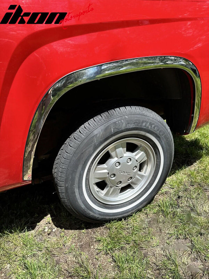 2004-2012 Chevy Colorado Canyon Fender Flares Stainless Steel Polished