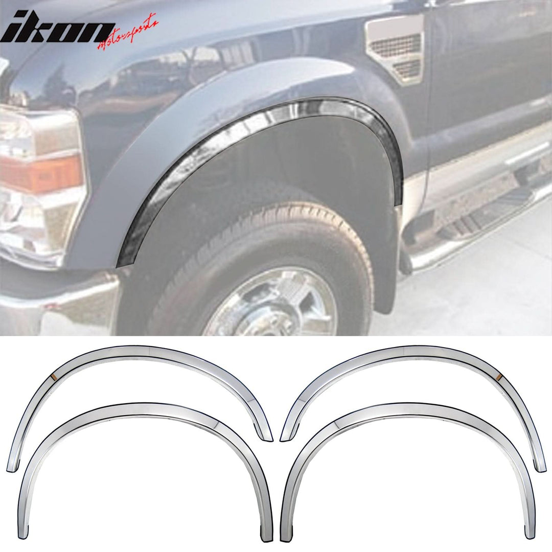 2008-2010 Ford F-250 F-350 Super Fender Flare Stainless Steel Polished