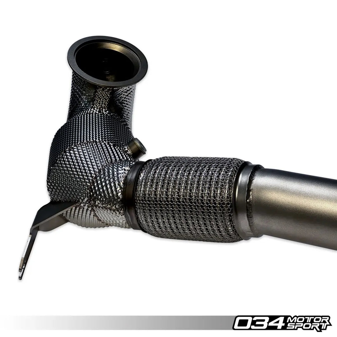 034Motorsport Stainless Steel Racing Downpipe for Mk8 Golf R & Audi 8Y S3