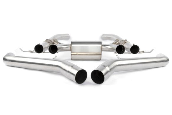 Dinan Valved Axle-Back Exhaust - 2021-2025 BMW M3/M4 Stainless Steel - Black Tips - G80/G82/G83