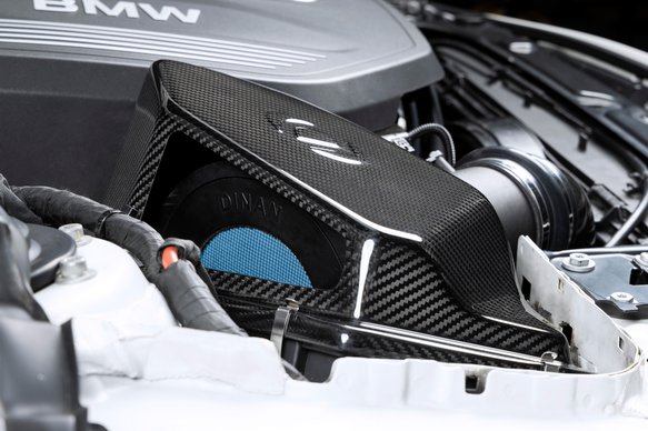Dinan Semi-Open Intake - 2016-2021 BMW 230i/330i/430i Semi-Open - Carbon Fiber - F22/F23/F30/F31/F32/F33/F34/F36