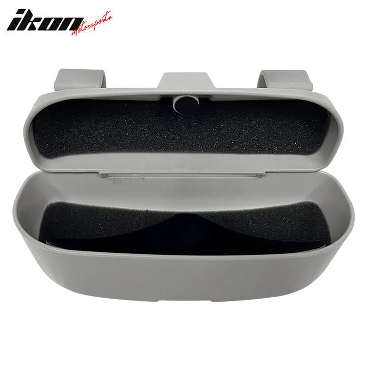 Universal Black Auto Car Sunglasses Holder Organizer Sun Visor Box ABS