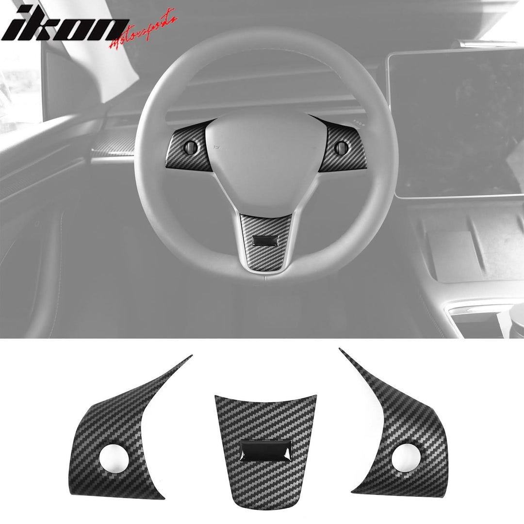 2017-2023 Tesla 3 & 20-23 Y Steering Wheel Trim ABS