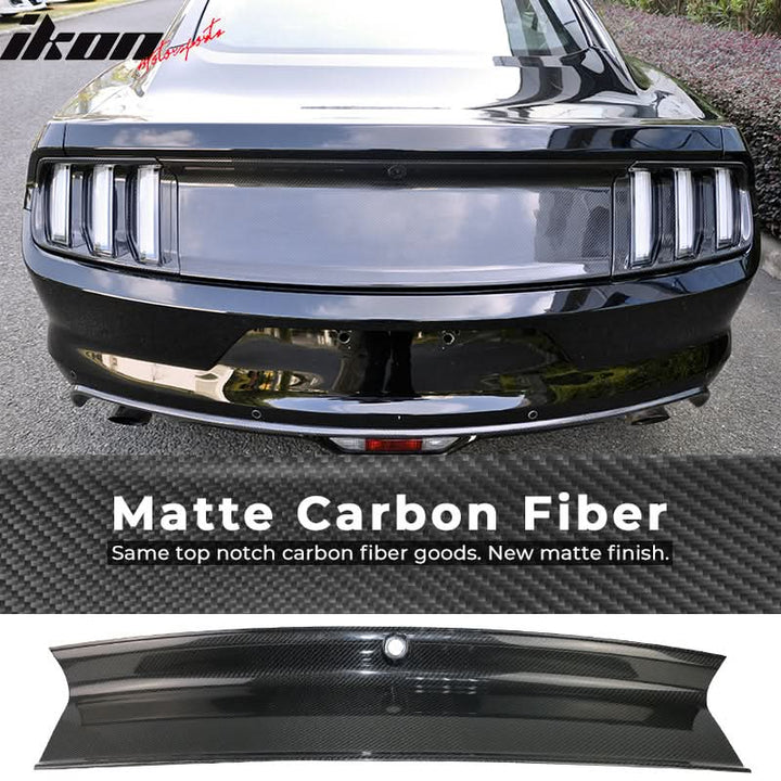 2015-2023 Ford Mustang Vintage Rear Trunk Lid Cover Panel Carbon Fiber