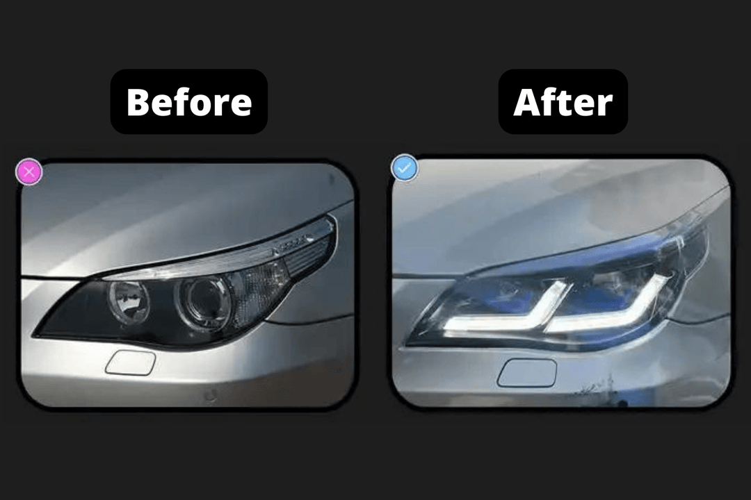 BMW 5-Series E60 E61 525i 530i 535i "Modern Style" LED Headlights (2003-2010)