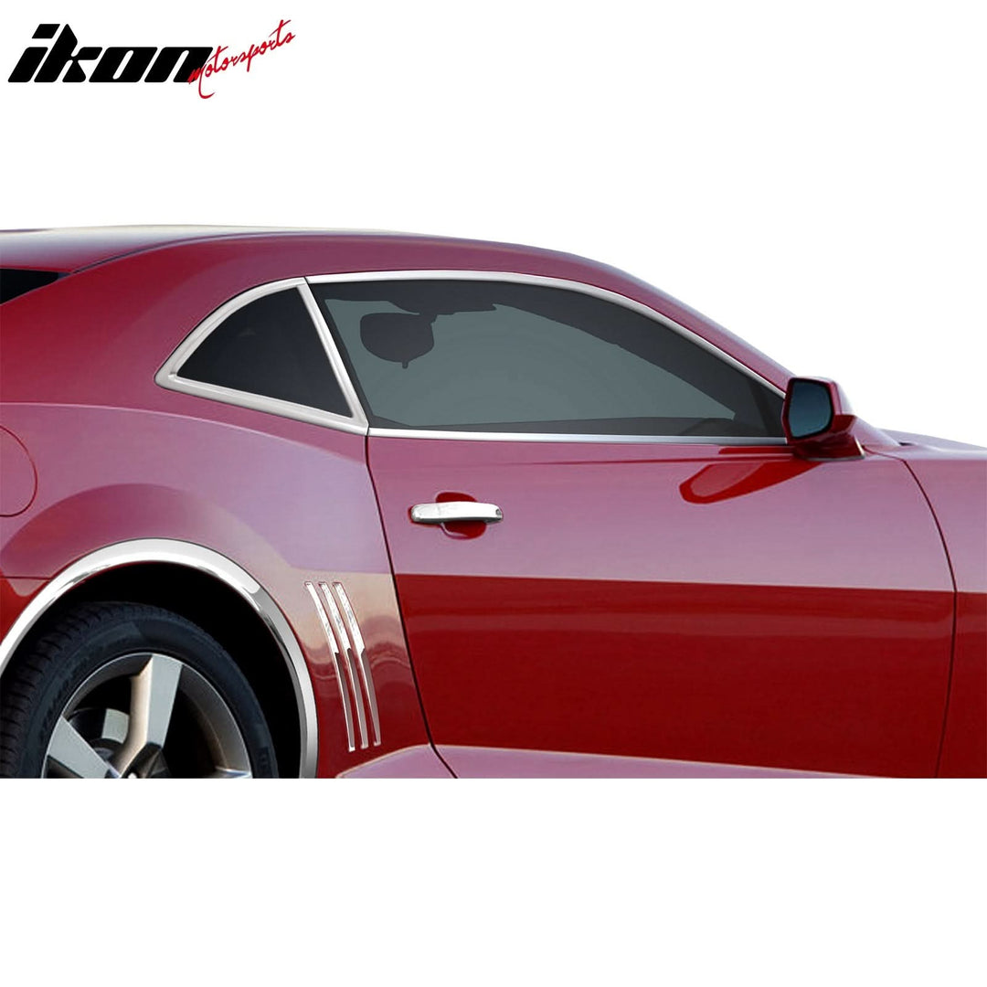 2010-2013 Chevrolet Camaro Chrome 6PCS Lower Door Molding Trim ABS