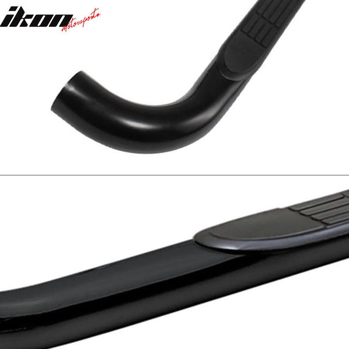 2008-2016 Jeep Compass 3" Round Hole Side Step Nerf Bar Running Boards