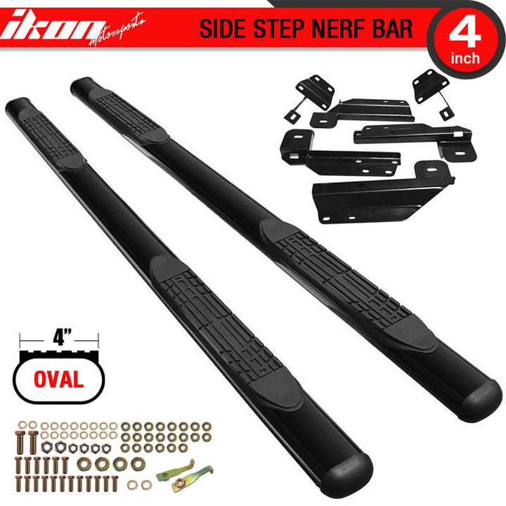 2015-2022 Ford F150 Super Crew Cab 4'' Side Running Boards Stainless