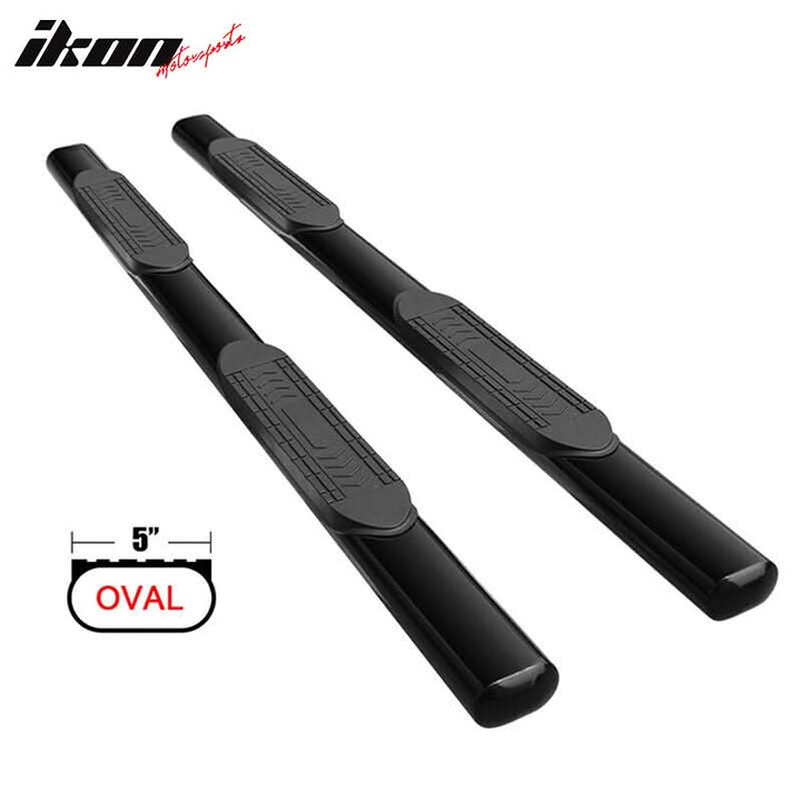 Fits 99-18 Sierra Silverado Crew Cab 5" Running Boards Side Step Bar