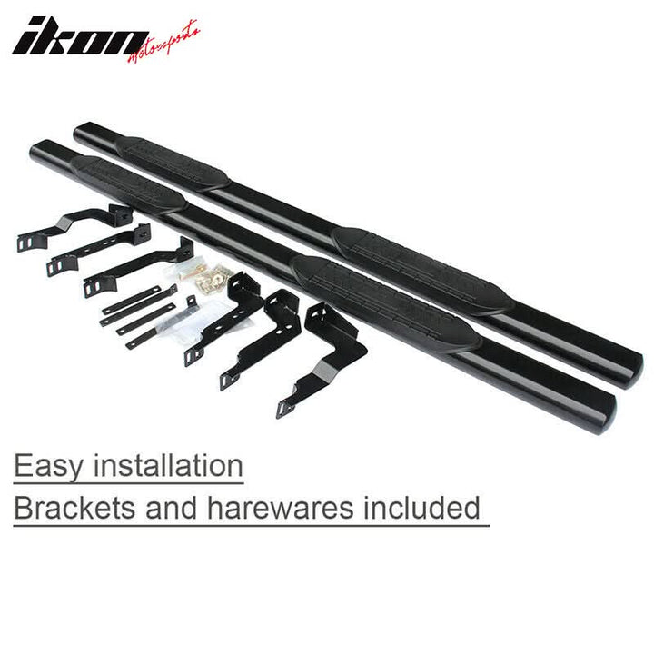 Fits 99-18 Sierra Silverado Crew Cab 5" Running Boards Side Step Bar