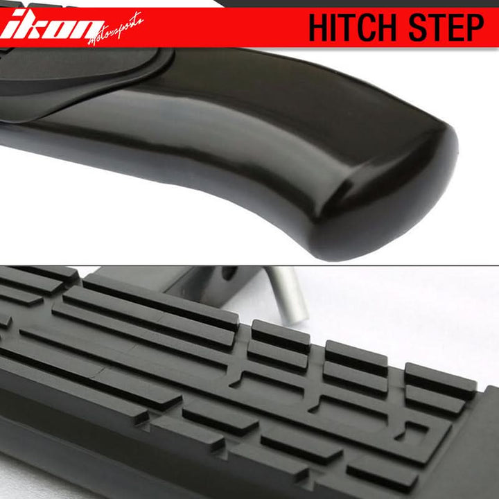 Universal For Cabs 2" Receiver 4" Curved Rear Hitch Step Bumper Bar