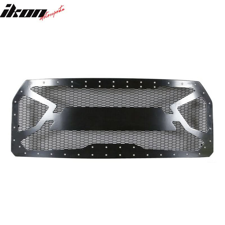 Fits 15-22 Ford F-150 Black Front Bumper Mesh Grille Guards