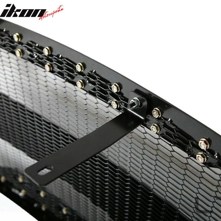 Fits 15-22 Ford F-150 Black Front Bumper Mesh Grille Guards