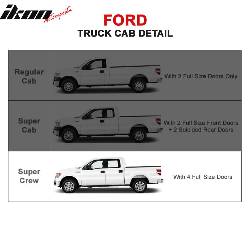 2009-2014 Ford F-150 Super Crew Cab 3'' Running Boards Stainless