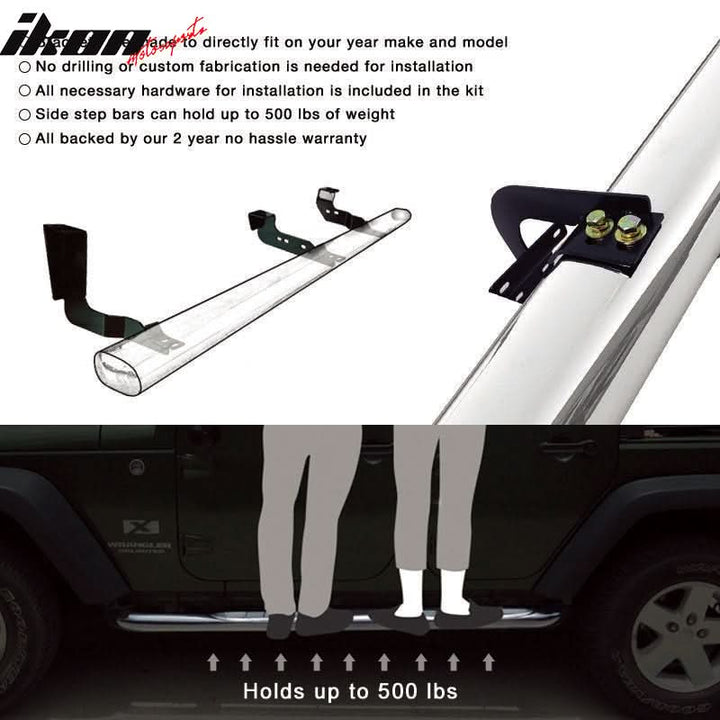 1999-2013 Chevy Silverado GMC Sierra Standard Cab 4" Running Boards