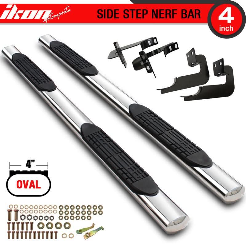 2015-2022 Ford F150 Super Cab 4in Steel Side Step Bar Running Board
