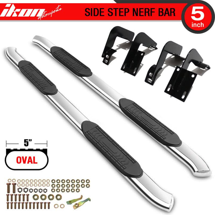 Fits 99-16 F250 F350 Super Cab 5in SS Steel Side Steps Bar