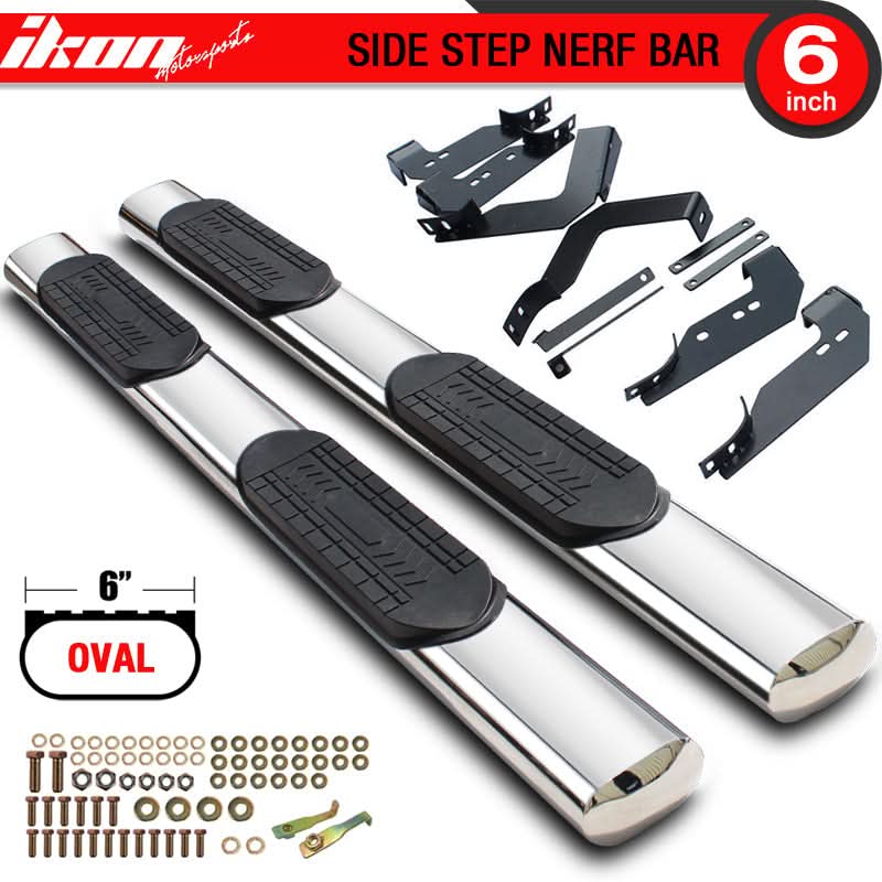 2009-2014 Ford F150 Extended Super Cab 6" Side Step Bars Running Board