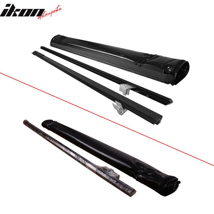 2015-2022 Ford F-150 8ft/96" Black Lock Roll Up Tonneau Cover Aluminum