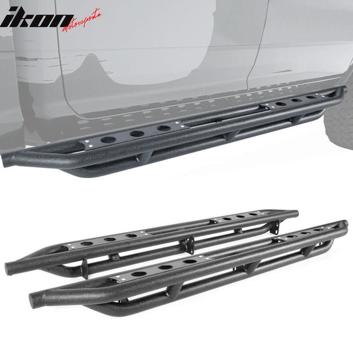 2009-2023 Dodge Ram 1500 Black Powder Coated Running Board Iron Steel