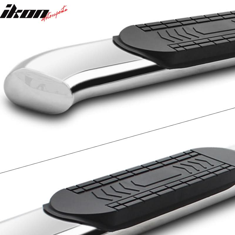 2004-2008 Ford F-150 Super Cab 5in Oval Curved Running Board Stainless
