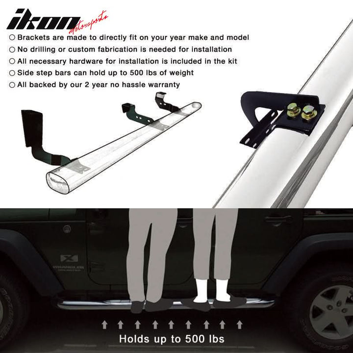 2015-2022 Colorado Canyon Extended Cab 6" Oval Step Bar Running Board