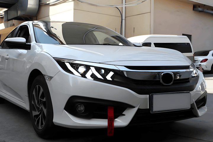 Honda Civic X Lambo Style LED Headlights (2017 - 2020)