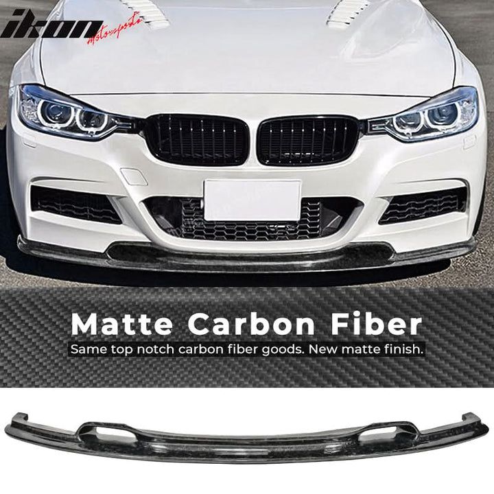 2012-2018 BMW F30 3-Series M Sport 3D Front Lip Forged Carbon Fiber