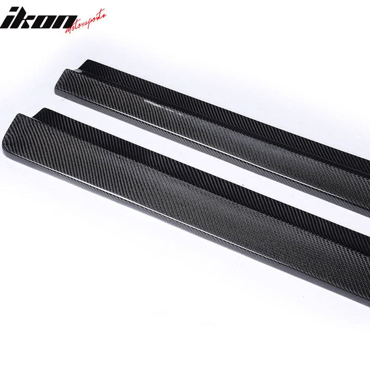 2008-2014 Benz C Class W204 C63 AMG DP Style Side Skirts Carbon Fiber