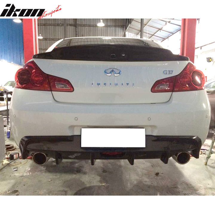 2010-2013 Infiniti G37 V36 Rear Spoiler Wing JC Style Carbon Fiber
