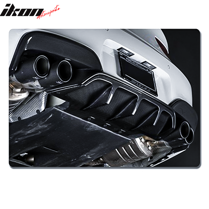 2012-2017 BMW 6 Series F06 M6 V Style Rear Lip Diffuser Carbon Fiber