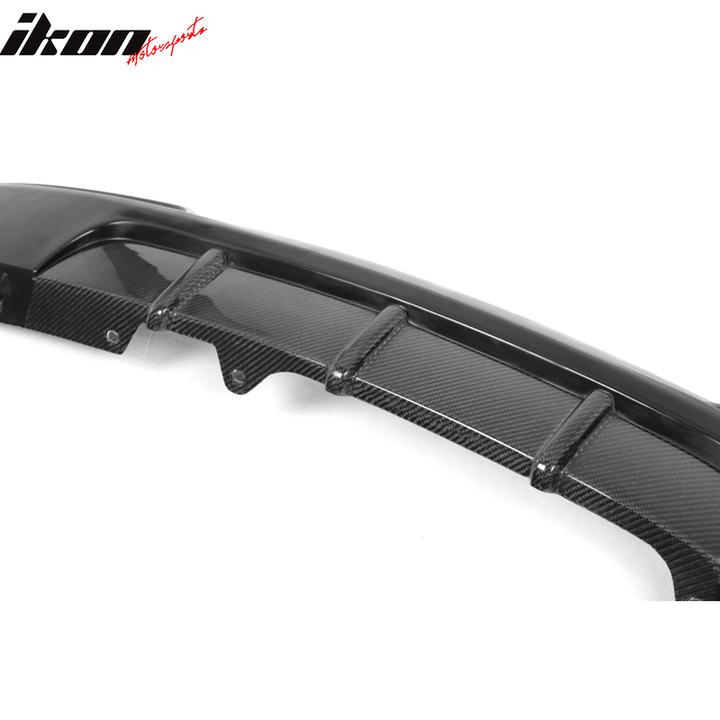 2011-2016 BMW 5-Series F10 MP Style Rear Bumper Diffuser Carbon Fiber