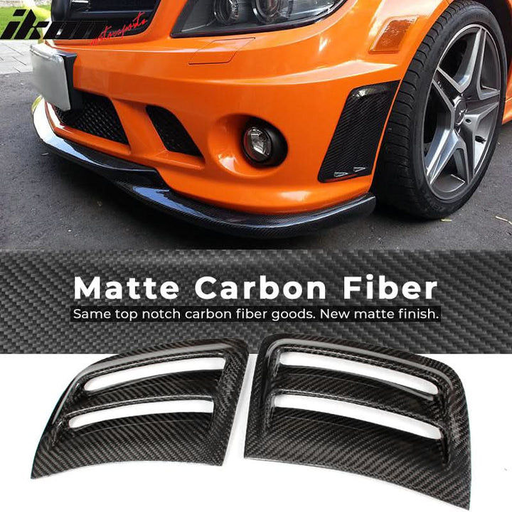 2008-2011 Benz C Class W204 C63 OE Style Side Vent Grille Carbon Fiber