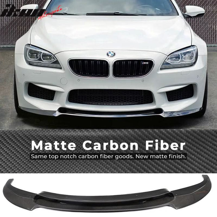 2012-2017 BMW 6 Series F06 M6 V Style Front Bumper Lip Carbon Fiber