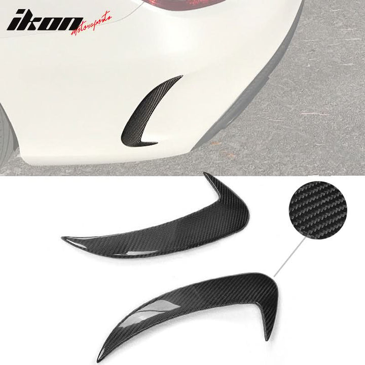 2015-2018 Benz C Class W205 JC Rear Bumper Vents Spoiler Carbon Fiber