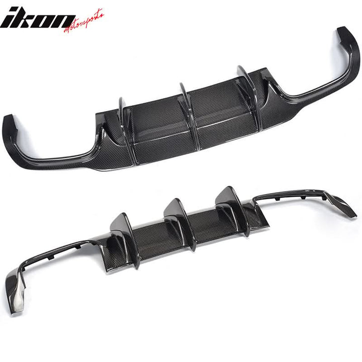 2012-2015 Benz W204 C63 AMG Style Rear Bumper Diffuser Carbon Fiber