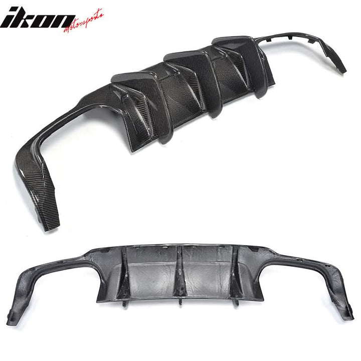 2012-2015 Benz W204 C63 AMG Style Rear Bumper Diffuser Carbon Fiber