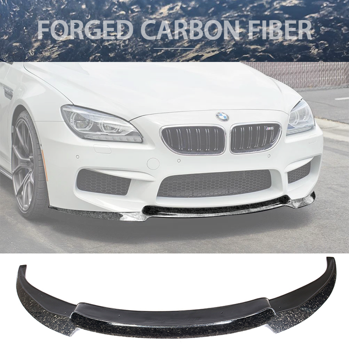 2012-2017 BMW F06 M6 V Style Front Bumper Lip Forged Carbon Fiber