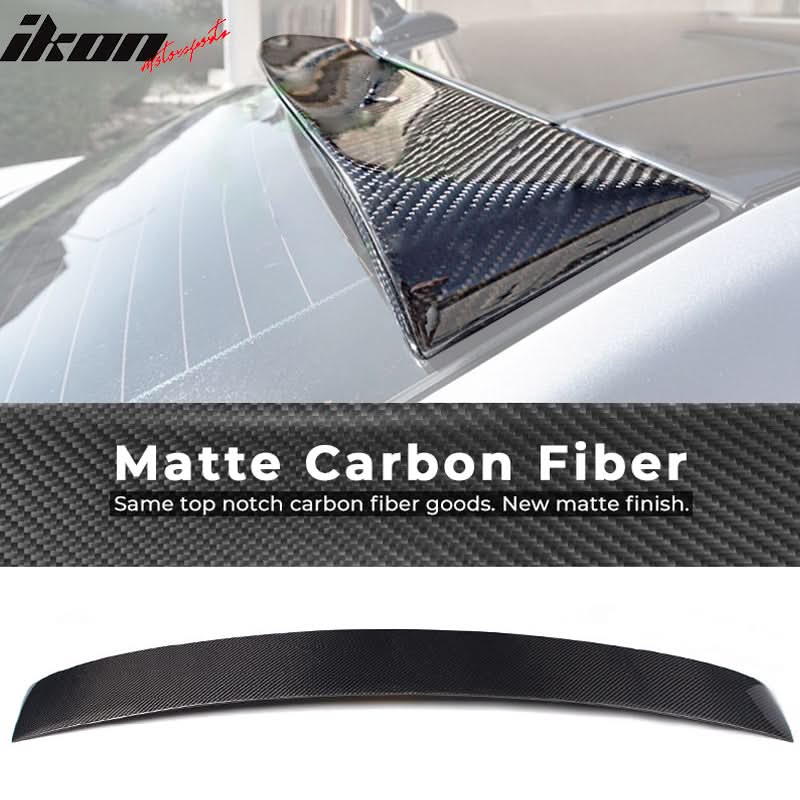 2010-2016 Mercedes Benz W212 E Class AMG Style Rear Roof Spoiler Carbo