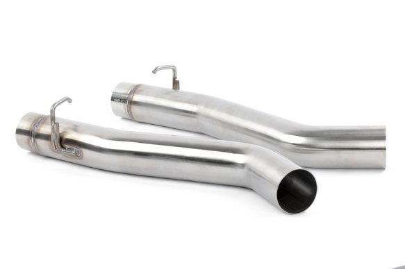 Dinan Valved Axle-Back Exhaust - 2020-2025 BMW X5M/X6M Stainless Steel - Black Tips - F95/F96